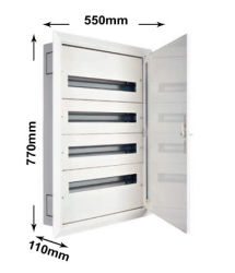 Rozdzielnica kompletna 4x24mod.+zaciski PE/N IP30/I kl.pt,