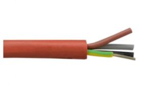 Kabel silikonowy SIHF 180C 300/500V 4x1,5 ciepłoodporny LSOH ceglasty linka BSG 100m