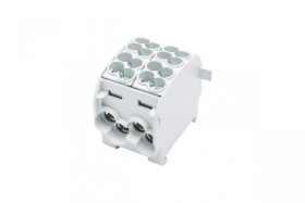 Blok rozdzielczy-odgałęźny Al/Cu SCB 25-2 (80120) SIMBLOCK jednobiegunowy 2x25mm2 szary 81505002