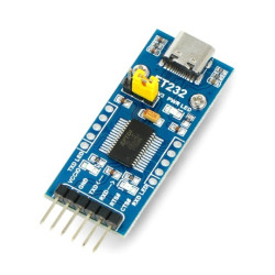 Konwerter USB-UART TTL FT232 - gniazdo USB typu C - Waveshare 20646