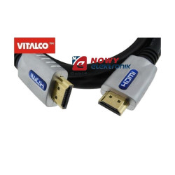 Kabel HDMI 1,2m perłowe