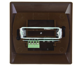 AKCENT Gniazdo telefoniczne pojedyncze RJ11 brązowe GPT-1A/24