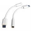 Adapter audio USB C wtyk - 3,5mm gniazdo biały
