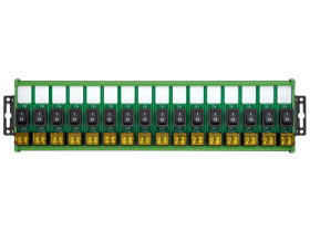 Wall Mount 16 Channel Rocker Switch Module, 10Amp 250VAC / 50VDC