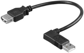 Przedłużacz USB 2.0 Hi-Speed 90 - Długość kabla 0.15 m