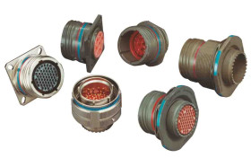 Złącze 3-pinowe Żeński Amphenol Aerospace Męski Nakrętka blokująca MIL-DTL-38999 rozmiar A