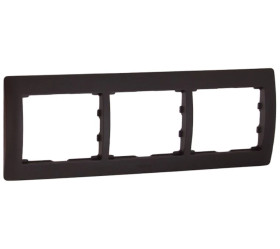 SISTENA LIFE Ramka potrójna pozioma choco 771203