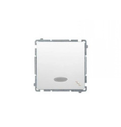 Simon Basic Łącznik schodowy z podświetleniem, szybkozłącza, biały BMW6L.01/11