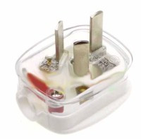 WAC250AUS-WKB2 Wtyk 250V biały 3 bieguny, australijski, kątowy 10A