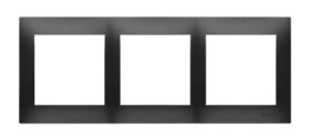 Simon 54 Premium Ramka 3-krotna PREMIUM IP20 / IP44 czarny mat DR3/49