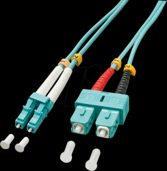 46391 Fibre optic cable LC/SC OM3 50/125µm 2m