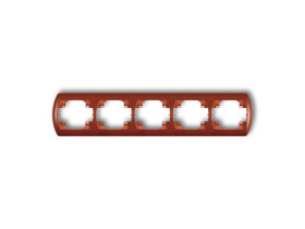 TREND Ramka pozioma 5 pięciokrotna brązowy metalik 9RH-5 KARLIK