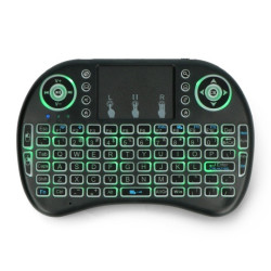 Klawiatura bezprzewodowa Blow Mini KS-2 + touchpad Mini Touch - czarna - na baterie AAA