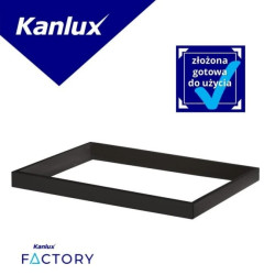 Rama montażowa do panelu LED (komplet 2 szt.) ADTR 3060 B 300x600x45 czarny złożona 29842