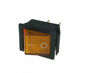 Przełącznik kołyskowy dwuobwodowy pomarańczowy