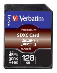 Verbatim Premium SDXC 128 GB Class 10, UHS-I