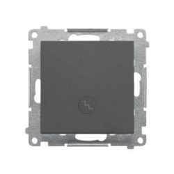 Simon 55 Łącznik schodowy z podświetleniem LED podśw. jak w łączniku pojedynczym (moduł) szybkozłącza Grafitowy mat TW6L.01/116