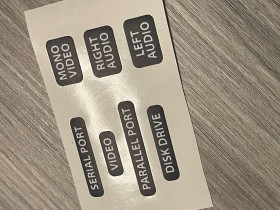 Amiga 2000 port stickers