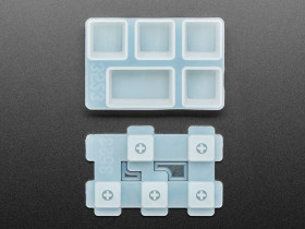 4 x 1U and 1 x 1.5U "Caps Lock" Silicone Keycap Molds (MX Compatible Switches) [Discontinued]