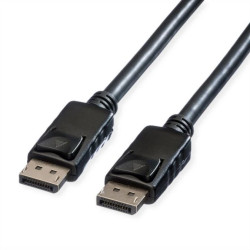 Kabel ROLINE DisplayPort, DP-DP, v1.2, M - M, TPE, czarny, 1,5 m