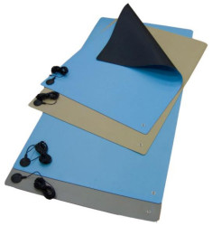 Mata antystatyczna ESD szerokość 600mm długość 1.2m grubość 2.1mm, na blat EUROSTAT