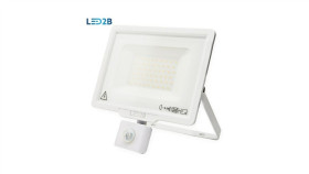 Naświetlacz Oprawa Led Mhc 50W Biały Pir 6000K Zimna Biała 4000Lm Z...