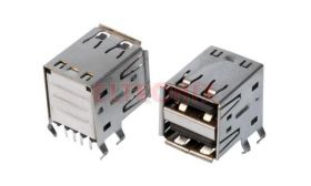 GNIAZDO USBX2 A KĄTOWE DO DRUKU IZOLATOR CZARNY