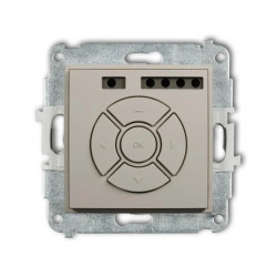 MINI Mechanizm elektronicznego sterownika roletowego (sterowanie lokalne i pilotem, sterowanie strefą i podstrefą) taupe 60MSR-4