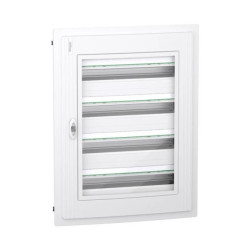 Rozdzielnica PrismaSeT XS 3x24 PSXS-4-24-PT-P podtynkowa drzwi przezroczyste IP40 IK09 LVSXP424