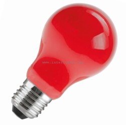 E27 24V 25W czerwona A60/Al Helios 6241/RED
