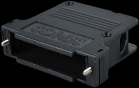 165X13459XE D-sub cap for 50-pin D-sub, black, large, side