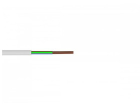 Przewód OMY 3G0,5 mm2 (300/300V) oponowy mieszkaniowy biały H03VV-F (bębnowy) KAB10000066 ZAMEL