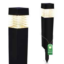 Lampa Solarna Ogrodowa LED NARIS Wbijana Słupek 40cm LUMILED