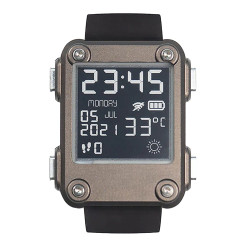 Gunmetal Almadilonium Case for Watchy