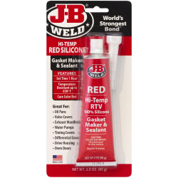 J-B Weld 31314UK Hi-Temp Silicone Gasket Maker &amp; Sealant Red 85g