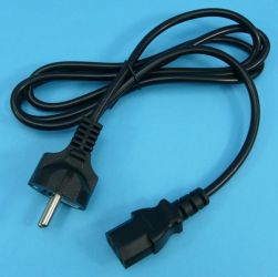 KABEL C13->WT.SIEC. 1,50mb PRO.CZARNY