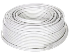 Przewód głośnikowy CU 2x2,5 OFC biały 15116 /25m/
