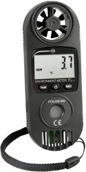 Anemometr PCE Instruments PCE-EM 890, 0.4 do 30 m/s, 0 do 50 °C, Kalibracja (ISO)