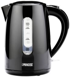 Princess 236017 Czajnik czarny Pojemność: 1.7 l