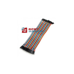 Zestaw kabli 40szt połącz m/ż NZ męsko-żeńskie do płytek stykow.