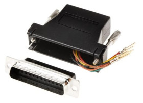 Adapter do złączy RJ, 25-stykowe D-sub męskie, RJ11