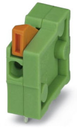PCB terminal, 1 pole, pitch 5.08 mm, AWG 26-20, 6 A, spring-clamp connection, green, 1791868