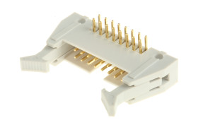 Wtyk PCB 16-pinowe raster: 2.54mm 2-rzędowe RS PRO Przewlekany Męski 1A