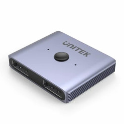 Przełącznik DP 2/1 dwukierunkowy DisplayPort 1.4 8K UNITEK