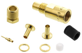 Złącze koncentryczne Montaż na kablu Żeński 50Ω typ złącza Złącze SMC 0 to 10GHz typ kabla RG179, RG187, RG188, RG316