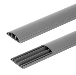 Listwa maskująca przewody TV maskownica uniwersalna napodłogowa naścienna 60x15mm szara 2m