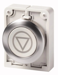 Napęd przycisku 30mm płaski szary /ZATRZYMAJ PROCES/ z samopowrotem M30C-FD-GR-X66 182964