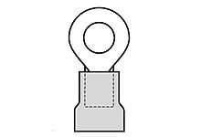 Zacisk oczkowy Ø , M6 izolowany Naturalny Molex