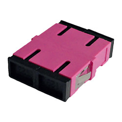 Adapter SC/UPC, MM OM4, DUPLEX (violet adapter) bez uszu