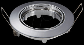 3589 GU10 mounting frame, round, movable, Chrome